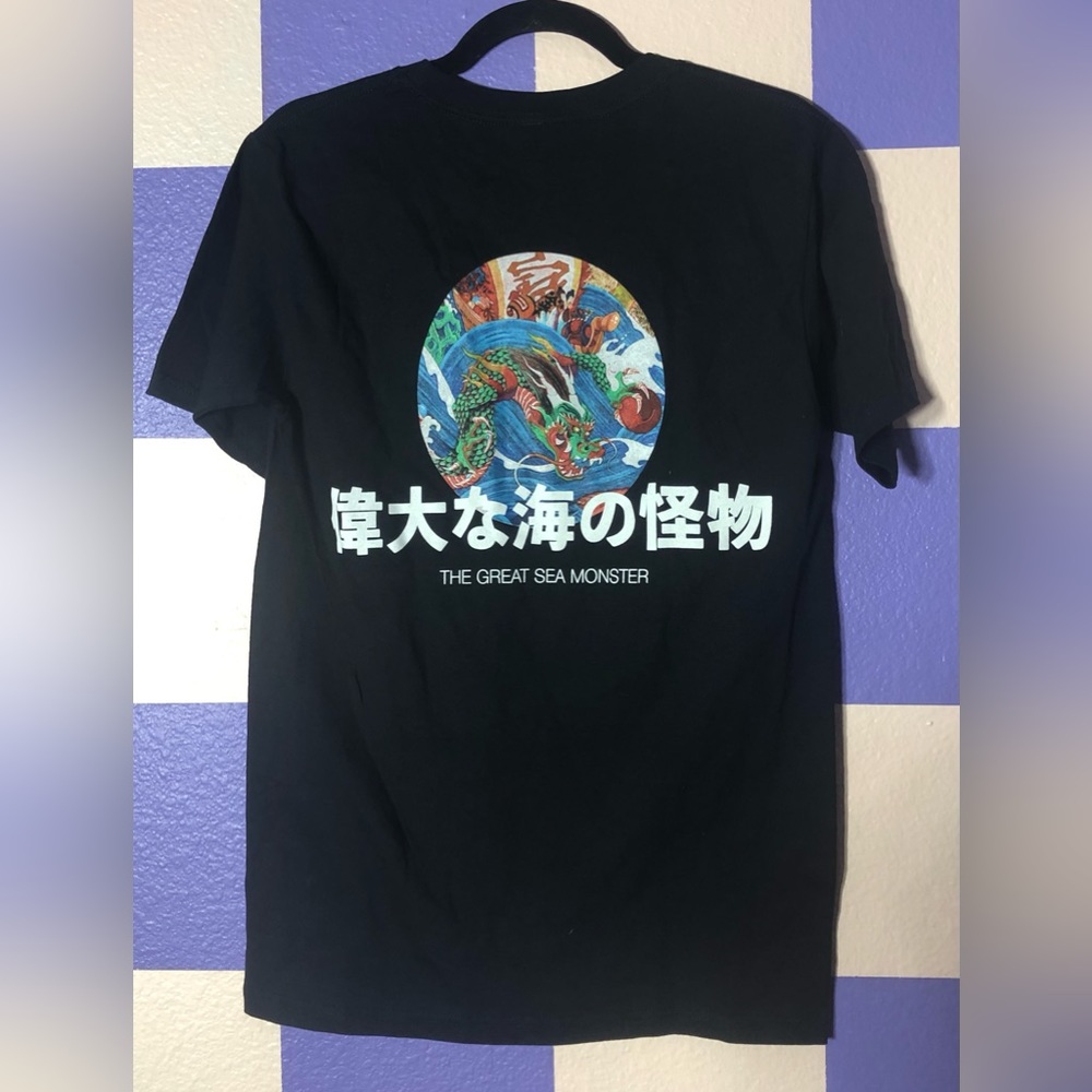 NWOT CVLA Count Your Blessings The Great Sea Monster Black Tee - Size S